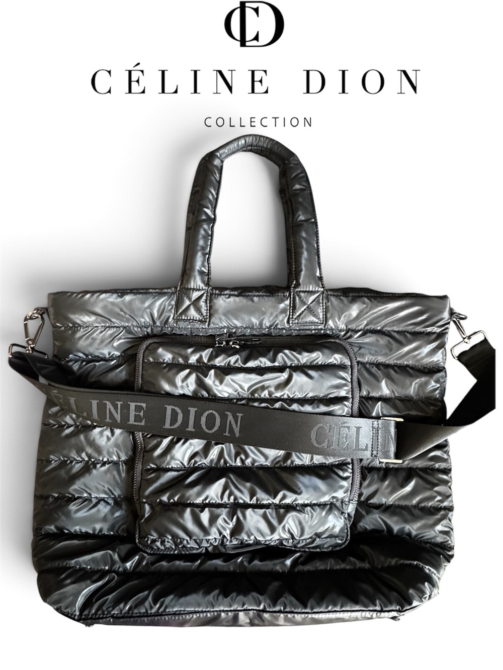 Celine Dion Dynamics Nylon Duffle Bag EUC